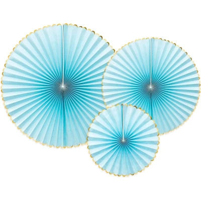 Afbeelding van Partydeco Honeycomb Yummy Light Blue ( 3 stuks)
