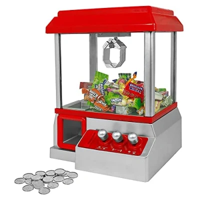 Afbeelding van MikaMax Candy Grabber Snoepmachine Snoepautomaat Grijpmachine Speelt Kermis Muziek Af Inclusief Muntjes 35,5 x 25,5 19,5 cm