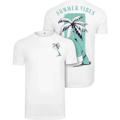 Afbeelding van Mister Tee Summer Vibes Tshirt print, Heren, Maat: 5XL, White