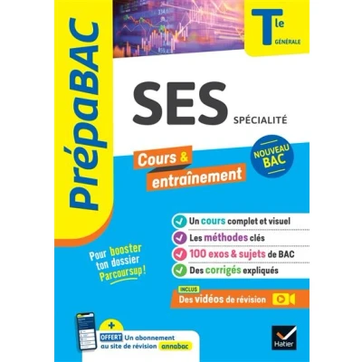 Image de Prépabac SES Tle générale (spécialité) Bac 2025