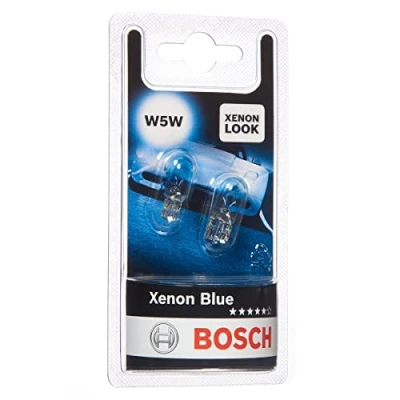 Image de Bosch W5W Xenon Blue lampes auto 12 V 5 W W2,1x9,5d 2 ampoules