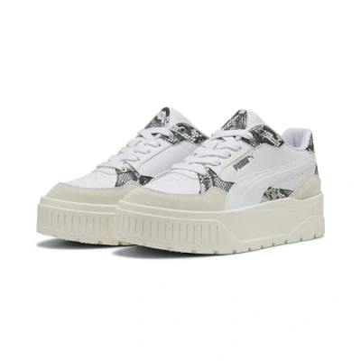 Afbeelding van PUMA Karmen II Idol Snake Chic Sneakers Women voor Dames, Wit, Maat 35,5