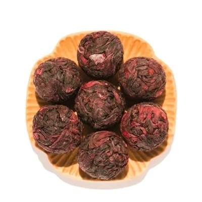 Afbeelding van Hibiscusbloemballen, 100% plantaardig, theïnevrij, zonder additieven en conserveringsmiddelen