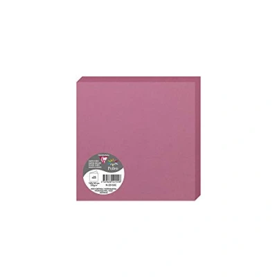 Image de Paquet de 25 cartes pliées Pollen 160x160mm Rose Hortensia 210g