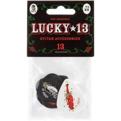 Afbeelding van Dunlop Lucky 13 II Plektrum, 0,73 mm 6er Set, Series Plectrum set