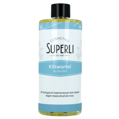 Afbeelding van Superli voorheen Helene klitwortel op alcohol haarlotion 500 ml