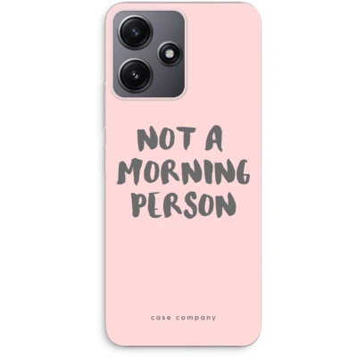 Afbeelding van Case Company® hoesje geschikt voor Xiaomi Redmi 12 Morning person Soft Cover Telefoonhoesje Bescherming aan alle Kanten en Schermrand