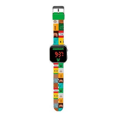 Afbeelding van Minecraft Digitaal LED Horloge Multi Color