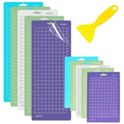 Afbeelding van Omtofo Cricut Joy snijmat, 10 stuks, 30,5 cm x 11,4 cm, 16,5 Variety Grip, antislip, duurzaam, accessoires