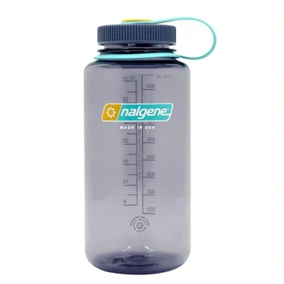 Afbeelding van Nalgene Wide Mouth Sustain Drinkfles 1 Liter Aubergine Grijs Drinkflessen