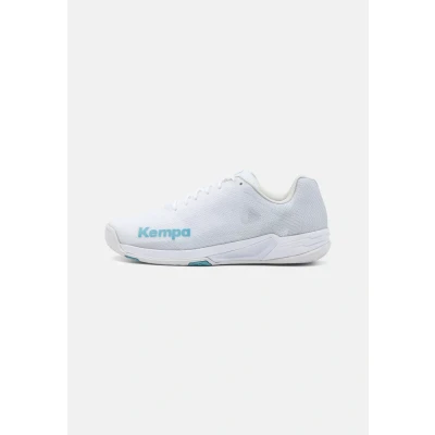 Afbeelding van Kempa WING 2.0 Handbalschoenen, Dames, Maat: 38.5, White/aqua Textiel/ synthetisch