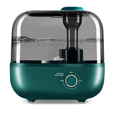 Afbeelding van BEAR Luchtbevochtiger 5 l met bovenvulling, 28 dB, ultrastil, voor baby&#039;s en planten, werkt tot 35 uur, aromadienblad, 360 graden draaibaar mondstuk, automatische uitschakeling