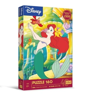 Afbeelding van Trefl La Petite Sirène Puzzle 160 Pièces Puzzles colorés avec les personnages du dessin animé de Disney, Loisir pour Enfants à partir 6 ans