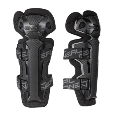 Afbeelding van O&#039;NEAL Elleboogbeschermer Motocross Enduro Comfortabele scheenbescherming, robuuste kunststof omhulsels Pro II RL Carbon Look Knee Cups Volwassenen Zwart One Size