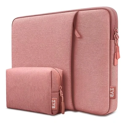 Afbeelding van ZYB Laptophoes 14 inch Voor MacBook Air 2023 15 M2 A2941, Lenovo Thinkpad Ideapad Chromebook HP Acer Dell Surface inch, oude Mac Pro roze