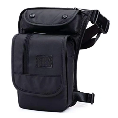 Afbeelding van Oxford Heuptas voor wandelen dames en heren, multifunctioneel, outdoorsport, reizen, motorfiets, fietsen, tactisch, vissen, kamperen, #08 Zwart