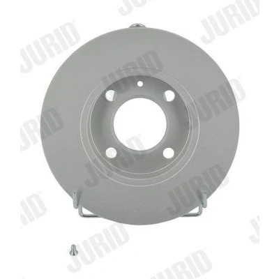 Afbeelding van JURID 561141JC Remschijf 239 12 4 100 volledig Gecoat Met schroeven VOLKSWAGEN: GOLF 2, 3, 1 Cabriolet, SEAT: TOLEDO 1, Córdoba I Saloon