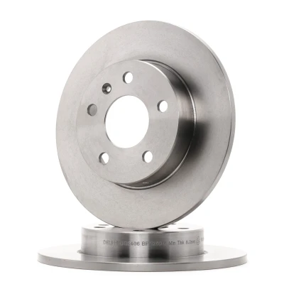 Afbeelding van DELPHI BG3406 Remschijf 264 10 5 volledig Geolied Semi finished Zonder wiellager, ABS sensorring OPEL: Meriva A, Zafira B, Corsa C Hatchback