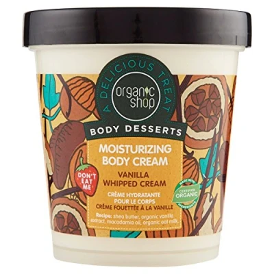 Image de Organic Shop Body Desserts Crème hydratante pour le corps Vanille fouettée 450 ml