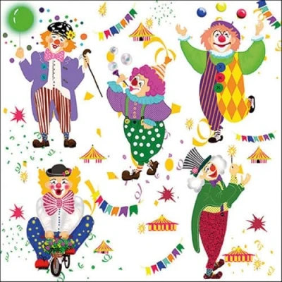 Afbeelding van 1 Pakje papieren lunch servetten Carnival