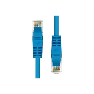 Image de ProXtend Cordon de raccordement RJ 45 (M) pour 5 m UTP CAT 5e moulé, sans crochet bleu