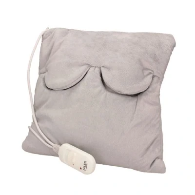 Image de Coussin chauffant électrique pour le cou dos et les lombaires lavable Adler AD 7403 80 Blanc/Gris