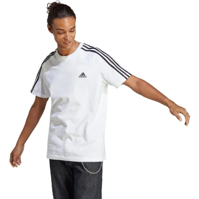 Afbeelding van adidas Sportswear Essentials 3STRIPES Sport Tshirt White black, Heren, Maat: Medium, black