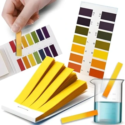Afbeelding van Retoo 80 stuks pH teststrips universeel testpapier voor water, aarde, dranken en andere stoffen bereik 1 14 met kleurvergelijkingsschaal