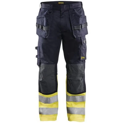 Image de Pantalon multinormes inhérent marine/jaune fluorescent