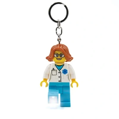 Afbeelding van LEGO Iconic Doctor Sleutelhanger Zaklamp Hoogte 76 mm (KE184) Inclusief 2 CR2025 batterijen