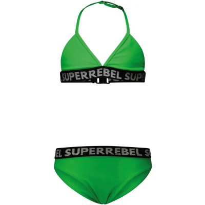 Afbeelding van SuperRebel Isla triangle bikini Fluo green Maat 128