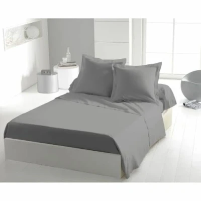 Afbeelding van Set beddengoed HOME LINGE PASSION Flat sheet Grijs Bed van 180/200