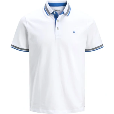 Afbeelding van Jack &amp; Jones Jjepaulos Poloshirt, Heren, Maat: Large, White