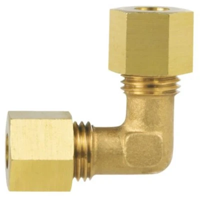 Afbeelding van Haakse messing koppeling 8mm knel x