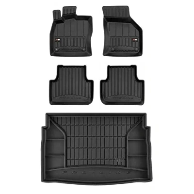 Afbeelding van M MOTOS Rubberen vloermatten en kofferbakmat set voor Volkswagen Golf Sportsvan 2014 2020 Verbeter je reiscomfort met antislipmat auto 3D automatten allemaal!