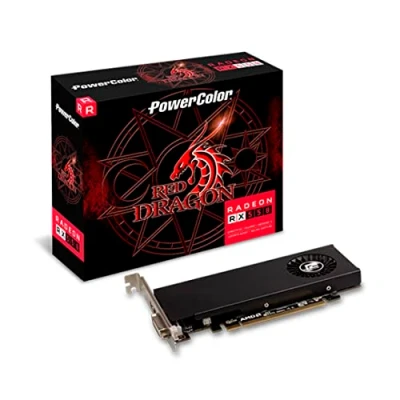 Afbeelding van Powercolor RX 550 4GB Red Dragon LP DVI HDMI AXRX5504GBD5 HLE, zwart