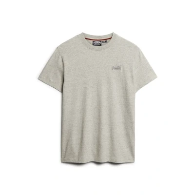 Afbeelding van Superdry Vintage LOGO EMB Tshirt basic, Heren, Maat: 3XL, Grey fleck marl