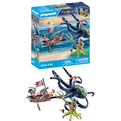 Image de Playmobil Pirates 71419 Pirate avec pieuvre géante