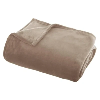 Afbeelding van Atmosphera Plaid Flanel Beige 130 x 180 cm