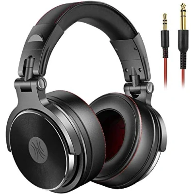 Afbeelding van OneOdio HiFi hoofdtelefoon Over Ear met kabel, Share Port, Memory Protein Pads, 50 mm driver voor DJ, Podcast, Opname, AMP, Adaptervrije Gesloten Studio 6,35 en 3,5 Jack