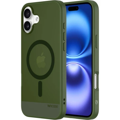 Afbeelding van Incase Hoesje Geschikt voor iPhone 16 Plus Slim Case donkergroen