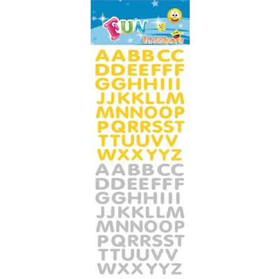 Afbeelding van Fun Stickers ABC Gold/Silver