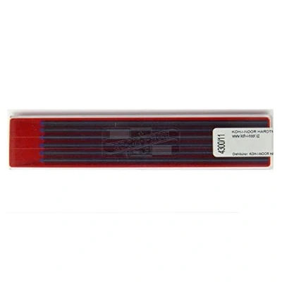 Afbeelding van KOH I NOOR Coloured Leads for 2mm Diameter 120mm Mechanical Pencil Blue 4300/11 (4300011004PK).