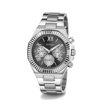 Afbeelding van GUESS heren Equity horloge GW0703G1 in de kleur Zilver