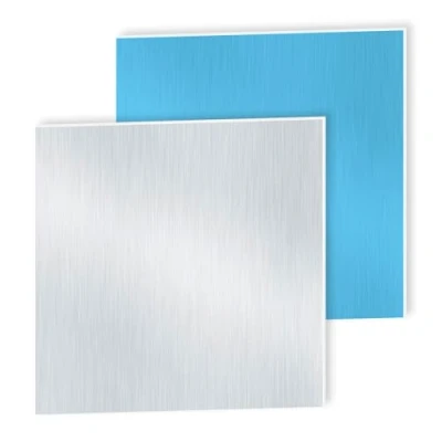 Afbeelding van iMeistek 2 stuks 6063 aluminium platen met dubbelzijdige beschermfolie 200 mm x 1 dik plaat vierkant