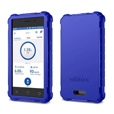 Afbeelding van MEDMAX Omnipod Dash PDM (Personal Diabetes Manager) beschermhoes lichtgewicht schokbestendige antislip siliconen met afgeschuinde rand voor apparaat