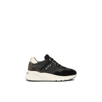 Afbeelding van Nero Giardini I514065D Baskets Femme en Suède, Cuir Et Matériel Technique, Noir , 37 EU