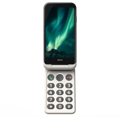 Afbeelding van DORO Aurora A20 4G smartphone dual SIM RAM 4 GB / intern geheugen 64 microSD slot lcd scherm 4.5&quot; 1280 x 720 pixels (60 Hz) rear camera 13 MP front 5