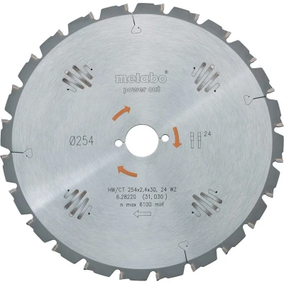 Afbeelding van Metabo 628007000 Cirkelzaagblad 210 mm 1 stuk(s)