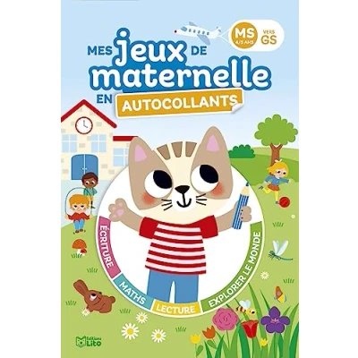Afbeelding van Mes jeux de maternelle en autocollants ms gs 4 5 ans